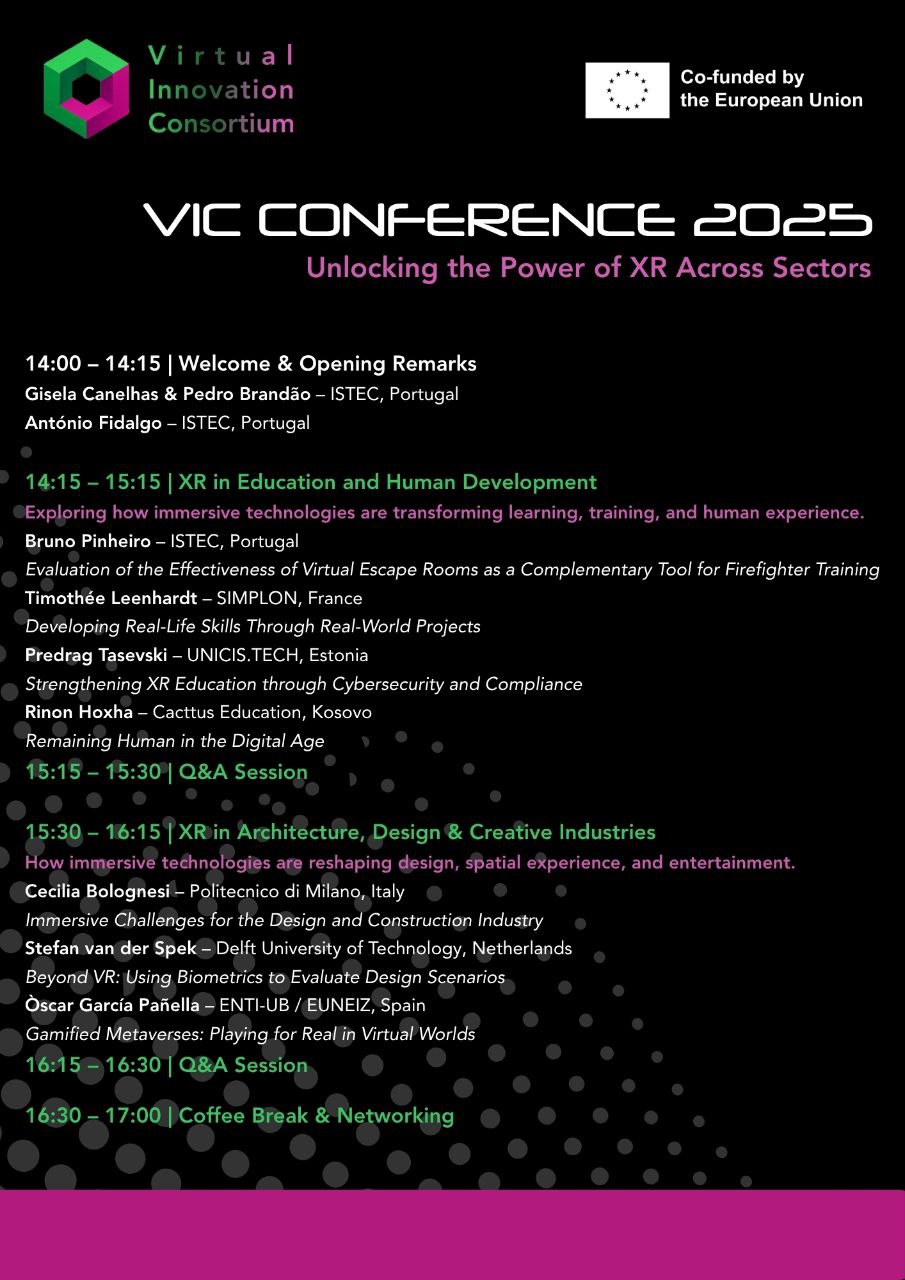 VIC Conference Programme Page 1